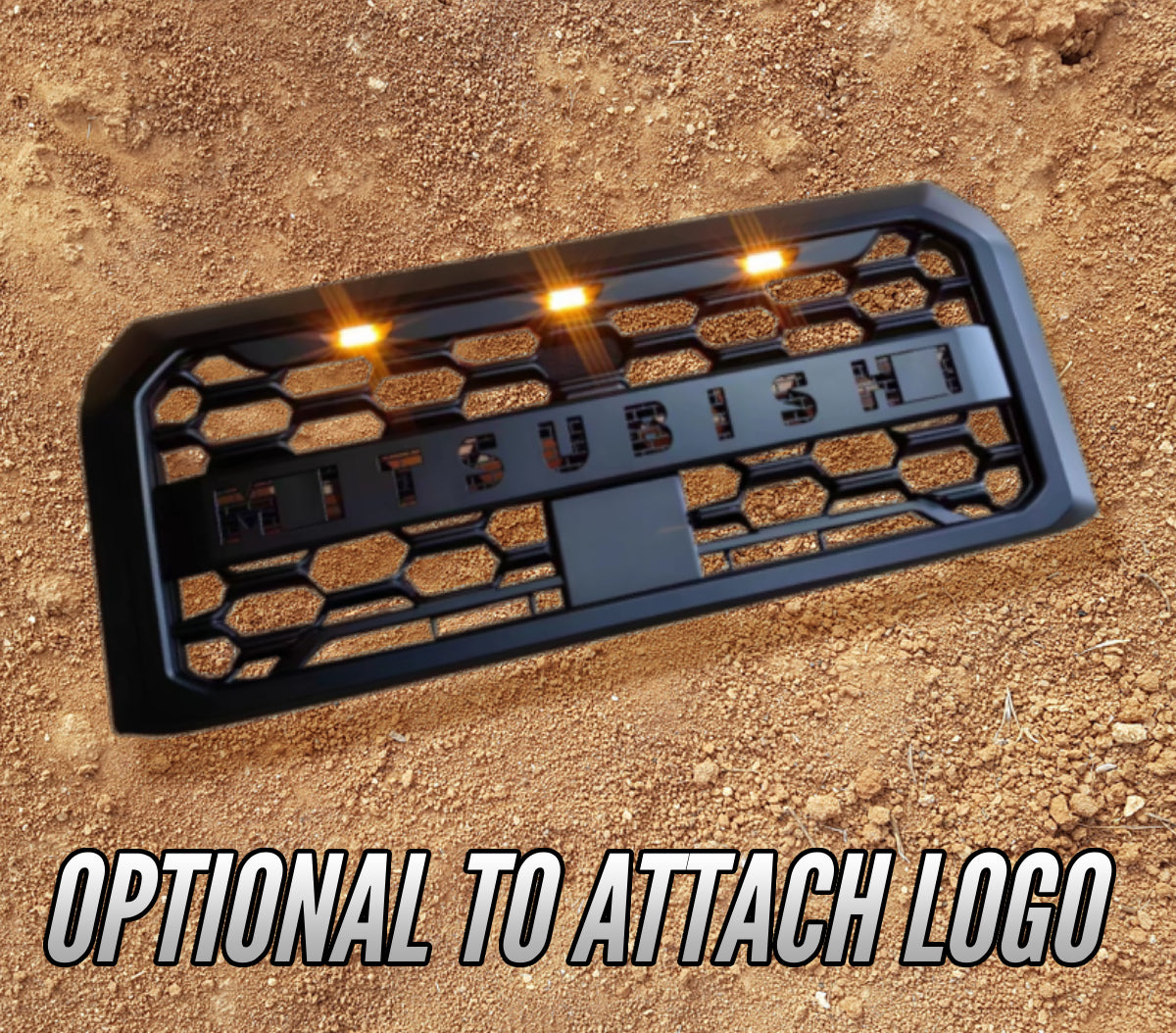 2024+ Mitsubishi Triton MV L200 ROBUST Grill - AFTERMARKET - AMBER LED