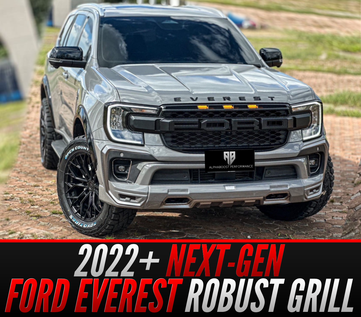 2022 Ford Everest Next Gen ROBUST Grill AFTERMARKET LED RAPTOR Alpha Boost Performance