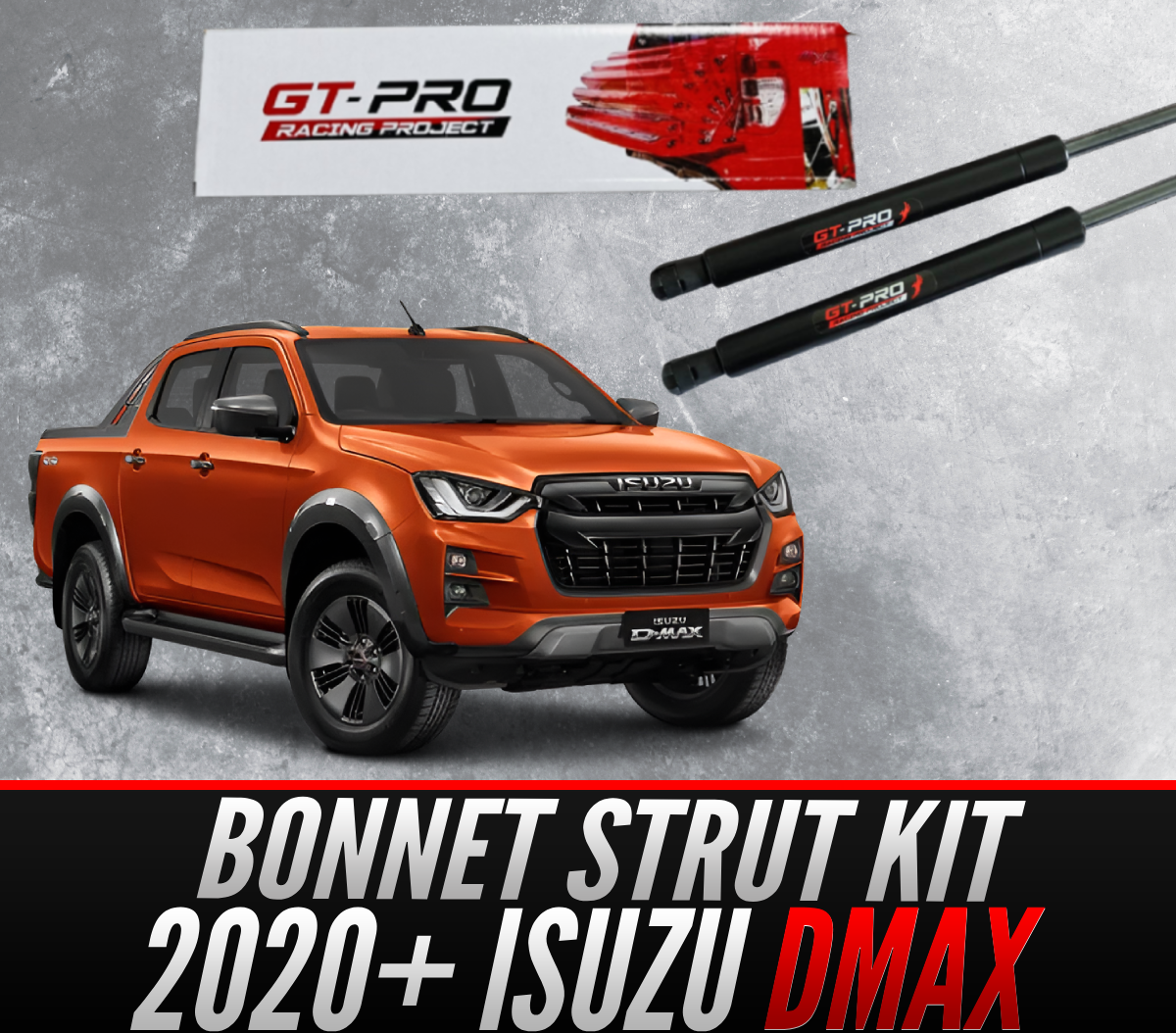 2020+ ONWARDS Isuzu D-MAX GT-PRO Bonnet / Hood Strut Damper KIT !
