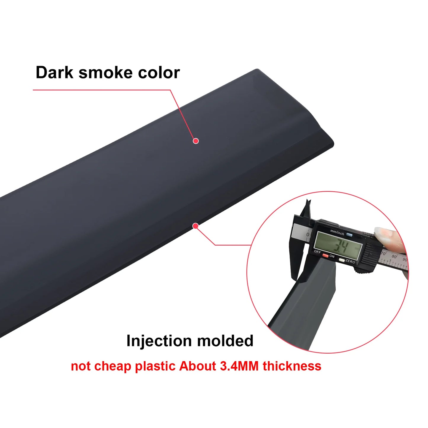 SUITS - Toyota Hilux N80 2015+ Weather Shields Window Visors Tinted