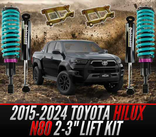 Toyota Hilux N80 (GUN126R) 2015-2024 - Dobinsons IMS Monotube Quick Easy Lift Kit 2–3" Inch - Preassembled Struts