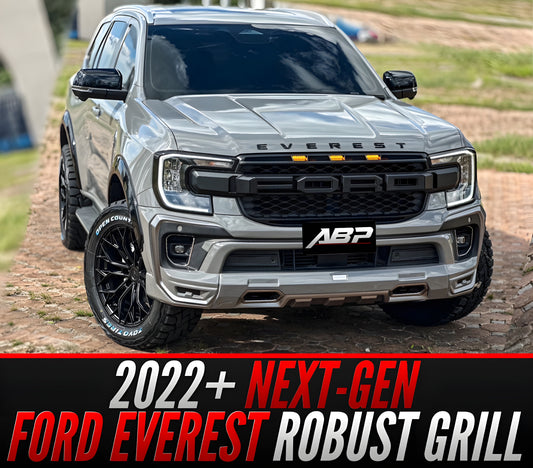 2022+ Ford Everest Next-Gen ROBUST Grill - AFTERMARKET - LED - RAPTOR STYLE